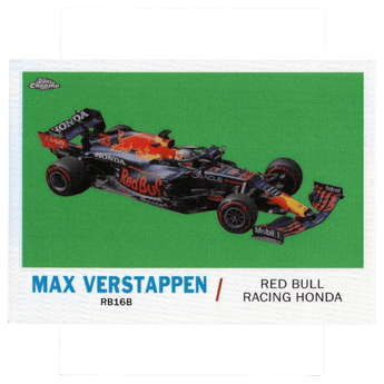 2021 F1 Topps Chrome Max Verstappen T61 - MV 1961 Topps Sports Cars
