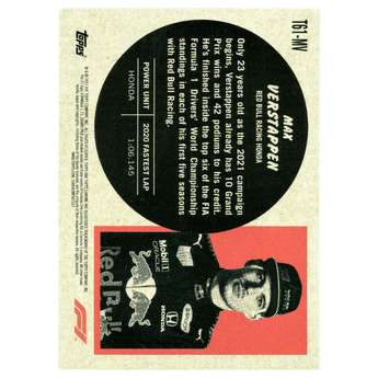 2021 F1 Topps Chrome Max Verstappen T61 - MV 1961 Topps Sports Cars