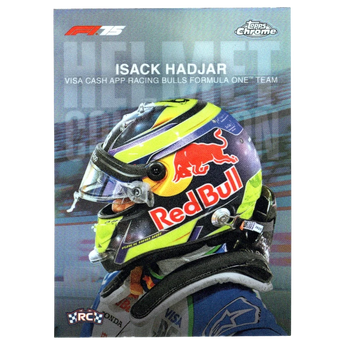 2025 F1 Topps Chrome Isack Hadjar HC - 5 Helmet Collection