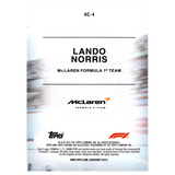2025 F1 Topps Chrome Lando Norris HC - 4 Helmet Collection
