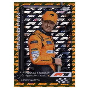2025 F1 Topps Chrome Logofractor Lando Norris #132 Gold Refractor 40/50