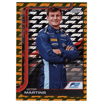 2025 F1 Topps Chrome Logofractor Victor Martins 34 Gold Refractor 25/50