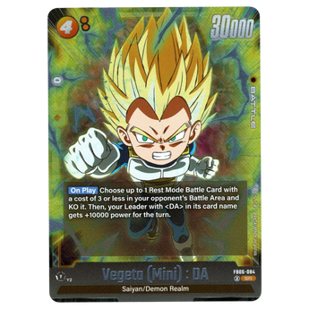 God Grade Vegeta (Mini): DA FB06-084 Super Rare.