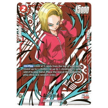 Android 18 (Alternate Art) FB01 - 014 UC☆