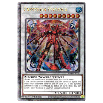 Crystron Pheonix RA04 - EN058 Quarter Century Secret Rare