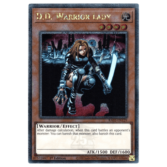 D.D. Warrior Lady RA03 - EN129 Quarter Century Secret Rare