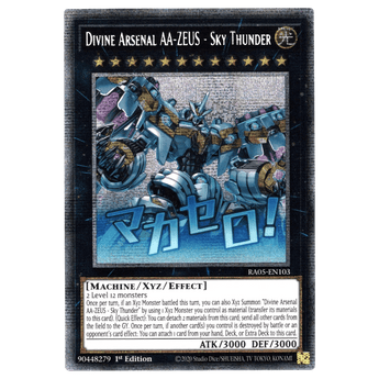 Divine Arsenal AA - Zeus - Sky Thunder (Variant Art) RA05 - EN103 Starlight Rare