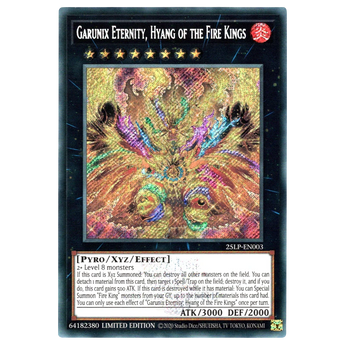 Garunix Eternity, Hyang of the Fire Kings 25LP - EN003 Emblazoned Secret Rare