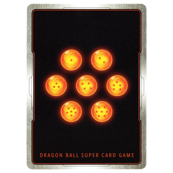 God Grade Beerus, Incarnation of Destruction BT28-150 SCR Dragon Ball Super card featuring seven orange Dragon Balls with red stars on a black background.