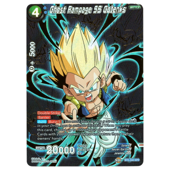 God Grade Ghost Rampage SS Gotenks BT5-040 SPR Dragon Ball Super card with holographic foil finish