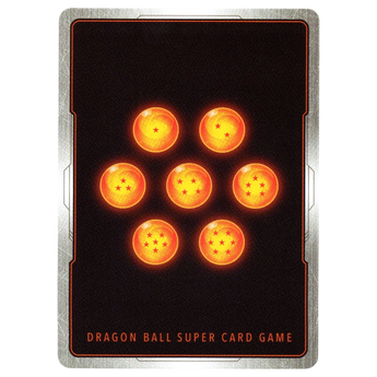 God Grade Golden Frieza FB02-140 SCR Dragon Ball Super card with seven orange dragon balls on a black background.