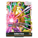 God Grade Golden Frieza FB02-140 SCR Dragon Ball Super Fusion World trading card. Near Mint condition.
