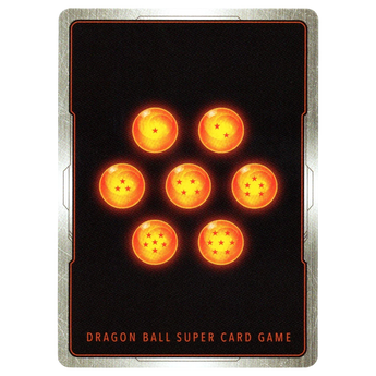 God Grade King Gomah Ruler of the First Demon World BT28-051 SPR Dragon Ball Super card featuring seven orange Dragon Balls on a black background.