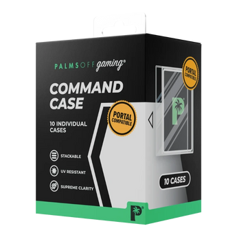 God Grade Palms Off Gaming Command Case 10pc set in black and green retail packaging for trading card storage