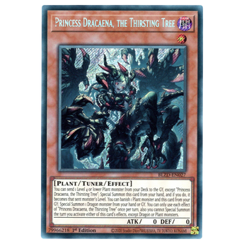 Princess Dracaena, the Thirsting Tree BLZD-EN027 Secret Rare Trading Card Konami