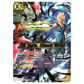 God Grade SS Vegito Ultimate Warrior BT31-146 CR Dragon Ball Super Masters trading card with vibrant artwork