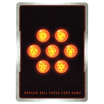 God Grade Dragon Ball Super Card Game featuring seven orange Dragon Balls with red stars on a black background.