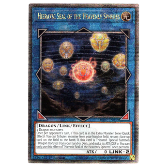 Hieratic Seal of the Heavenly Spheres RA02 - EN039 Quarter Century Secret Rare