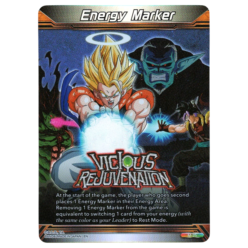 dragon ball z vicious rejuvenation booster box Masters Energy Marker M-25 – God Grade