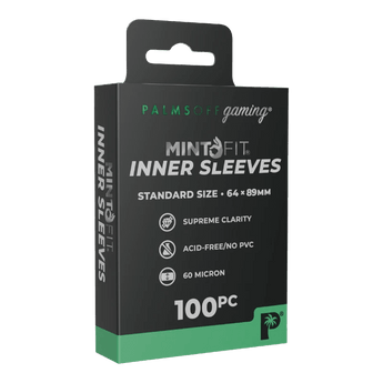 Palms Off Gaming Mint - Fit Soft Sleeves 100pc