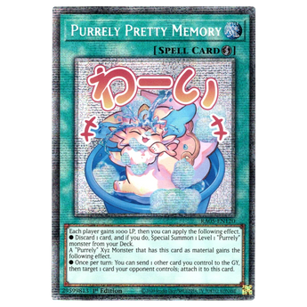 Purrely Pretty Memory (Variant Art) RA05 - EN120 Starlight Rare
