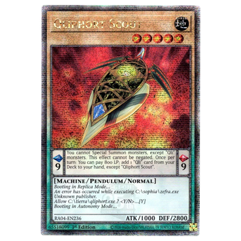 Qliphort Scout RA04 - EN236 Quarter Century Secret Rare