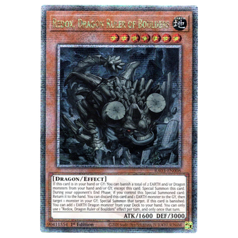 Redox, Dragon Ruler of Boulders RA03 - EN008 Quarter Century Secret Rare