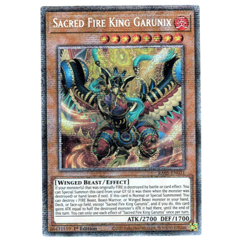 Sacred Fire King Garunix RA05 - EN031 Starlight Rare