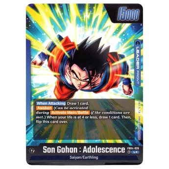Son Gohan : Adolescence (Alternate Art) FB04 - 026 L☆
