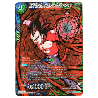 SS4 Vegeta, Peak of Primitive Power BT8 - 136 SCR