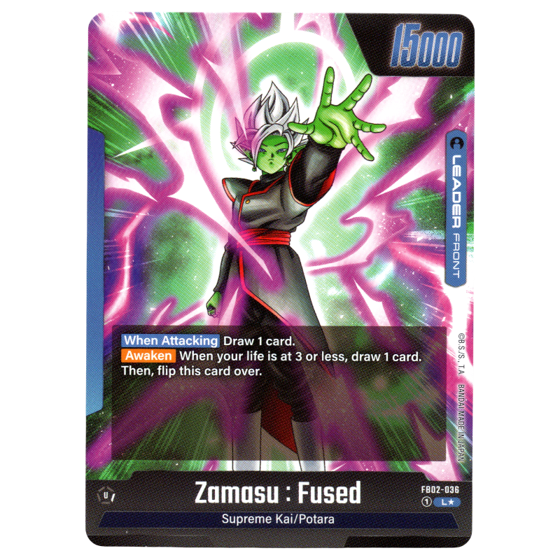 Zamasu : Fused (Alternate Art) FB02-036 L☆ Trading Card Bandai