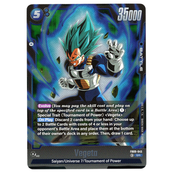 God Grade Vegeta FB09-045 Super Rare.