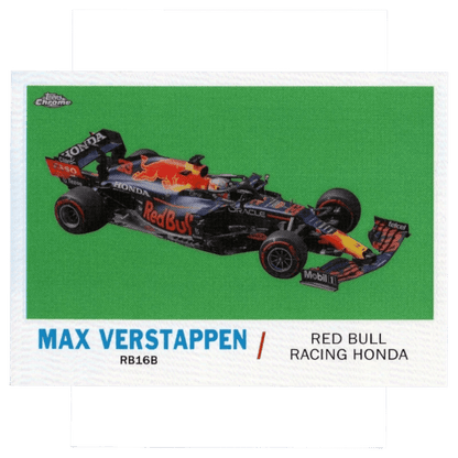 2021 F1 Topps Chrome Max Verstappen #T61-MV 1961 Topps Sports Cars Trading Card Topps