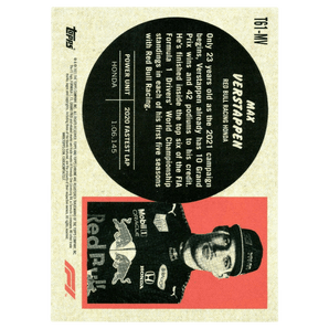 2021 F1 Topps Chrome Max Verstappen T61 - MV 1961 Topps Sports Cars