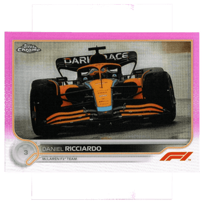 2022 Topps Chrome Formula 1 Daniel Ricciardo 39 Pink 5/75