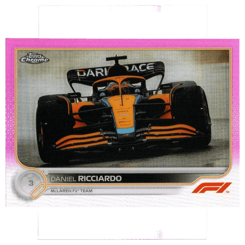 2022 Topps Chrome Formula 1 Daniel Ricciardo #39 Pink 5/75 Trading Card Topps