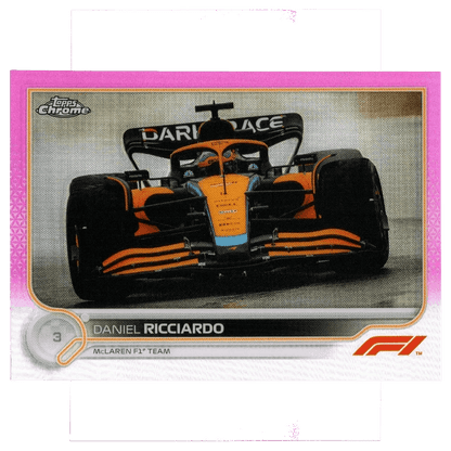 2022 Topps Chrome Formula 1 Daniel Ricciardo #39 Pink 5/75 Trading Card Topps