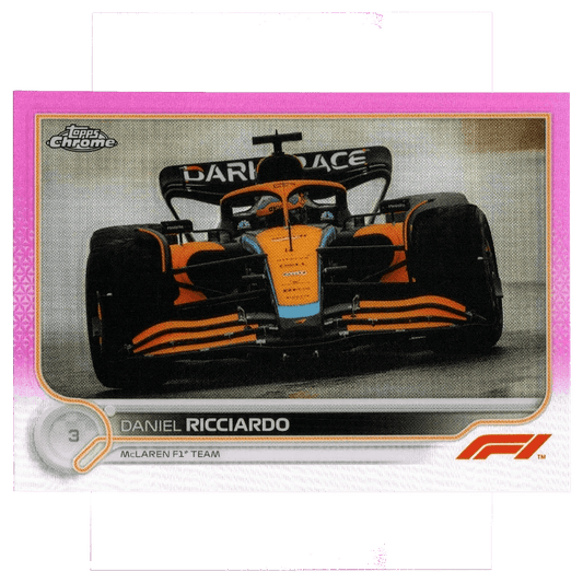 2022 Topps Chrome Formula 1 Daniel Ricciardo #39 Pink 5/75 Trading Card Topps