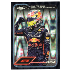 2024 F1 Topps Chrome Sergio Perez 146 Black 1/1