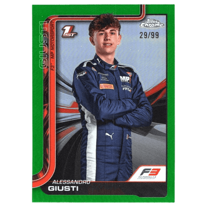 2025 F1 Topps Chrome Alessandro Giusti #51 Green Refractor 29/99 Trading Card Topps