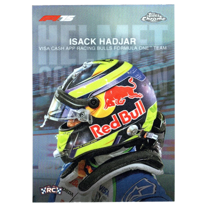 2025 F1 Topps Chrome Isack Hadjar #HC-5 Helmet Collection Trading Card Topps
