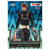 2025 F1 Topps Chrome Kimi Antonelli 185 Blue Ray Wave Refractor 129/150
