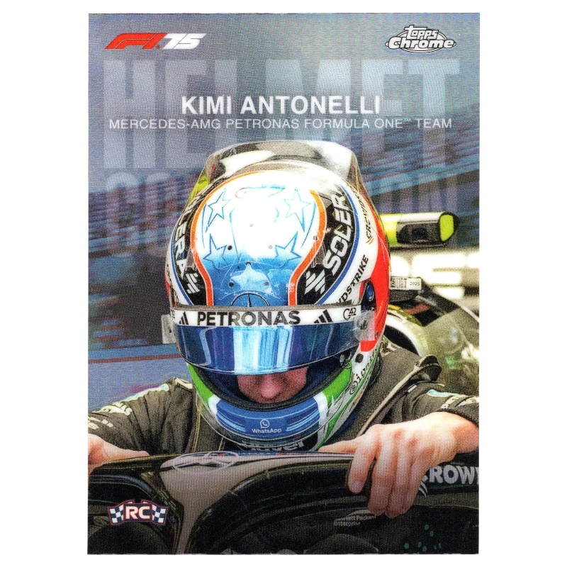 2025 F1 Topps Chrome Kimi Antonelli #HC-1 Helmet Collection Trading Card Topps