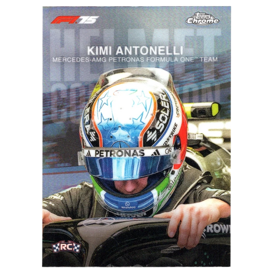 2025 F1 Topps Chrome Kimi Antonelli #HC-1 Helmet Collection Trading Card Topps