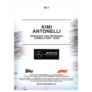 2025 F1 Topps Chrome Kimi Antonelli HC - 1 Helmet Collection