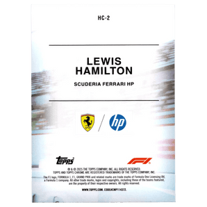 2025 F1 Topps Chrome Lewis Hamilton HC - 2 Helmet Collection