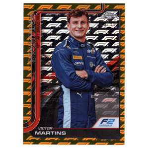 2025 F1 Topps Chrome Logofractor Victor Martins 34 Gold Refractor 25/50