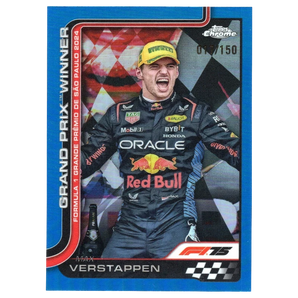 2025 Topps Chrome Formula 1 #113 Max Verstappen Blue Refractor 17/150