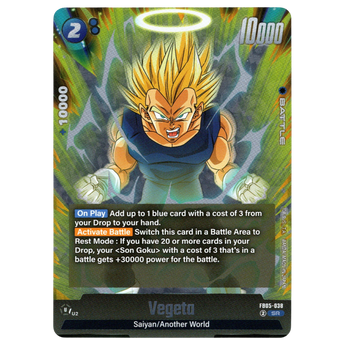 God Grade Vegeta FB05-038 Super Rare.