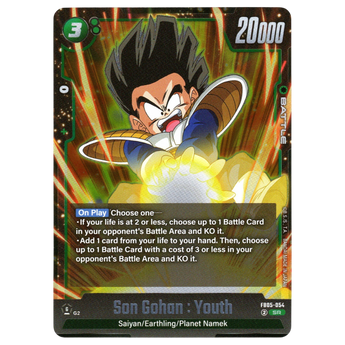 God Grade Son Gohan: Youth FB05-054 Super Rare.